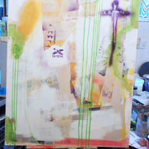 Process - mixed media on canvas