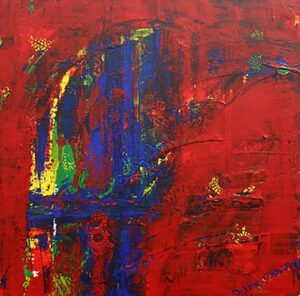 Untitled Red - Acrylic on canvas - sold
