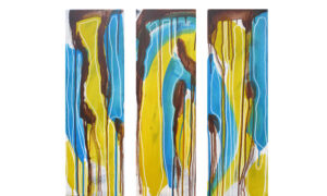 Yellow and Blue Triptych