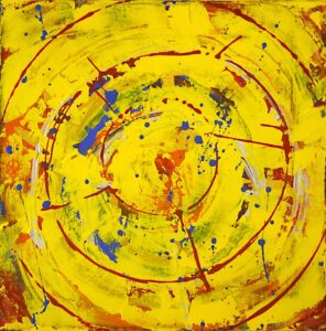 Yellow-Equinox #l - Acrylic on canvas - 30 x 30 x 1.5 - £75